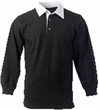 playera polo manga larga negra 